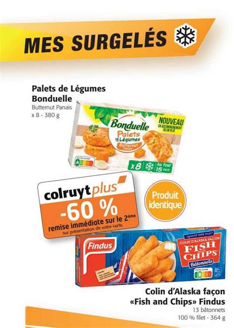 Promo Palets De L Gumes Bonduelle Colin D Alaska Fa On Fish And Chips