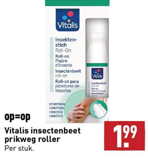 Vitalis Insectenbeet Prikweg Roller Aanbieding Bij Aldi Folders Nl