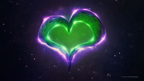 Green Purple Love Heart Wallpapers | HD Wallpapers | ID #18489