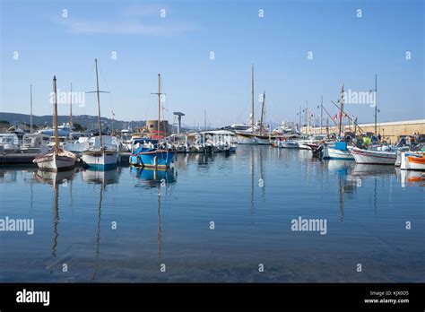 Boats In Saint St Tropez Harbour Port Riviera Cote D Azur South Of