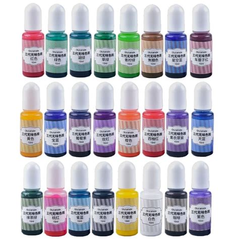 24 Kleuren Epoxyhars Pigment Vloeibare Epoxyhars D Grandado