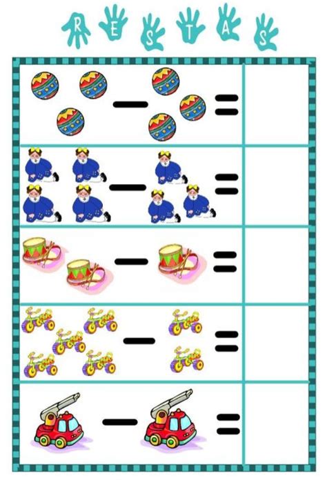 Fichas De Restas Para Aprender Y Repasar En Primaria