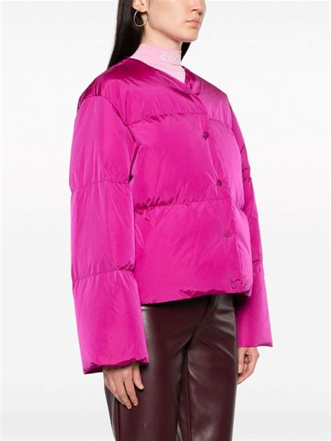 Women S Collarless Puffer Jacket Top Sellers Bellvalefarms