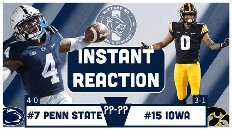 How Bad Is Iowa 7 Penn State Demolishes 24 Iowa In The Whiteout