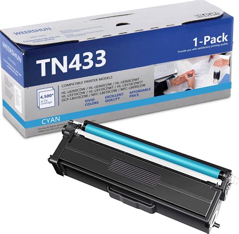 Amazon Tn Tn High Yield Toner Cartridge Cyan Pack