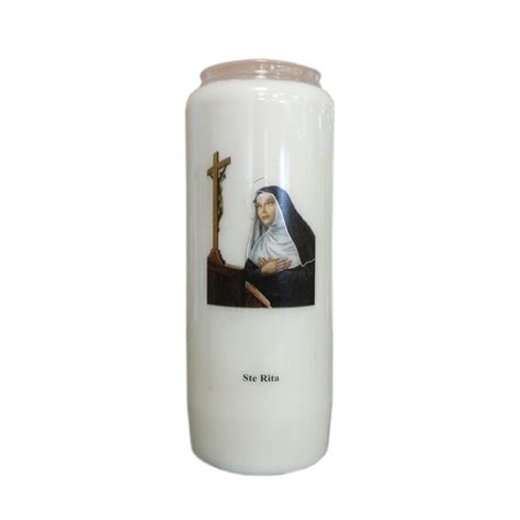 Bougie De Neuvaine Sainte Rita Boutique Saint Joseph