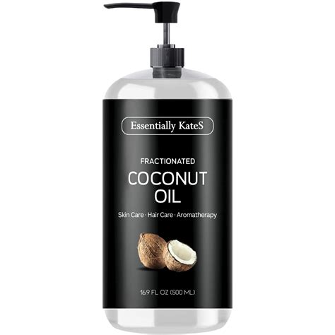 Essentially Kates Fractionated Coconut Oil 16 9 Fl Oz 500ml Body Oil Massage