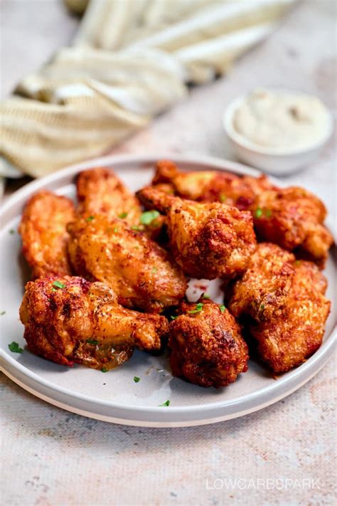 Frozen Chicken Wings In The Air Fryer No Thawing Low Carb Spark