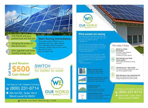 Elegant Playful Solar Energy Flyer Design For A Company By