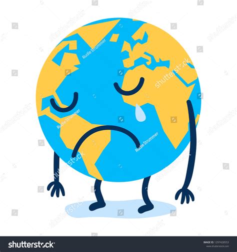 Crying Earth Cartoon