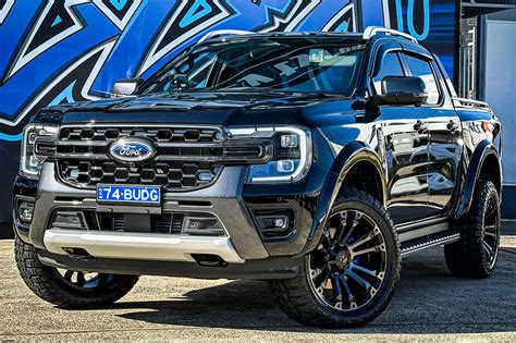 FORD RANGER NEXT GEN HUSSLA AMBUSH GLOSS BLACK DARK TINT FACE Wheel 12569