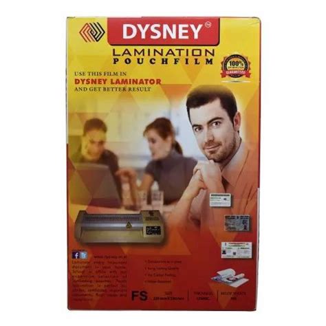 Dysney Plastic X Legal Lamination Pouch Film Mic For