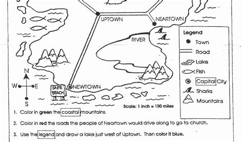 Geogrphy Worksheet Second Grade