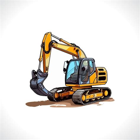 Premium Vector Excavator Vector Illustration Excavator Logo Design