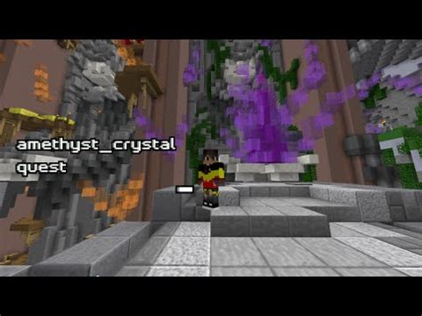 Hypixel Skyblock Amethyst Cystal Quest Youtube