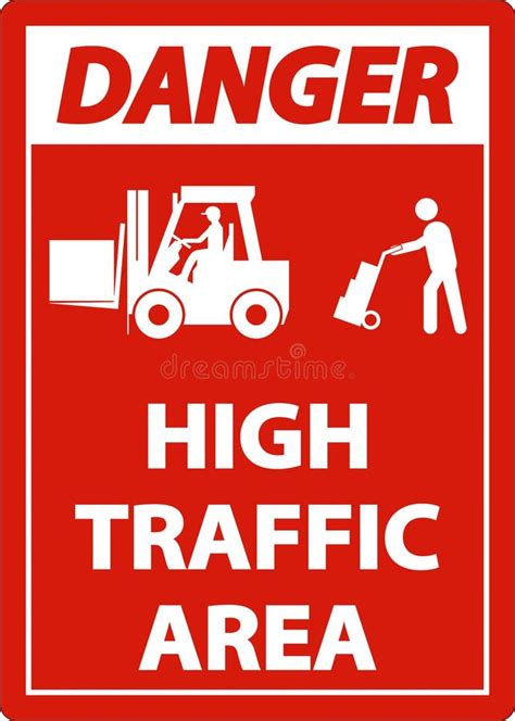 Danger Slow Down Pedestrian Traffic Sign On White Background Stock