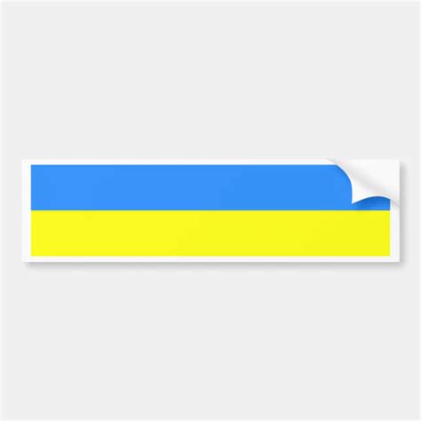 Ukraine Flag Bumper Sticker Zazzle