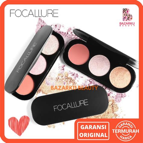 Jual Focallure Trio Blush Highlighter Focallure Highlighter Powder