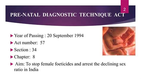 Prenatal Diagnostic Technique Act Ppt