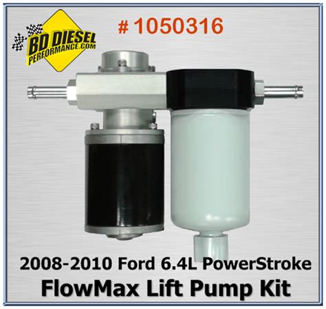 Bd Diesel Flow Max Lift Pump Replacement Kit For 2008 2010 Ford 6 4l Oem Fuel Pump