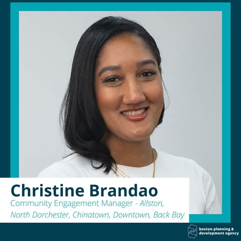 BPDA On Twitter Meet Christine Brandao The BPDA S Newest Community