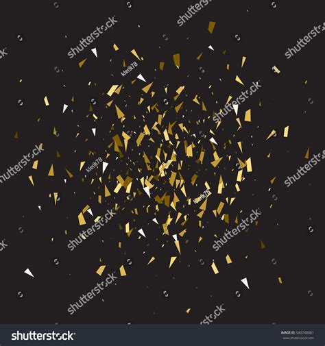 Abstract Gold Glitter Splatter Background Card Stock Vector Royalty