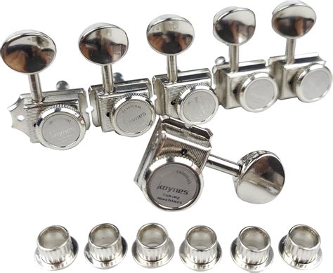 Amazon Kaynes 6 In Line Guitar Locking Tuners Nickel Silver