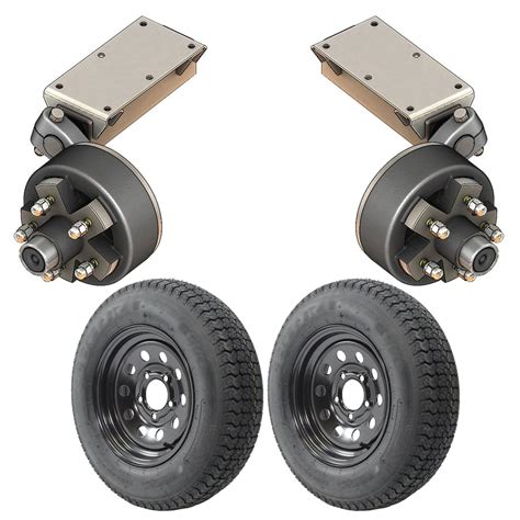 2k Single Electric Brake Torsion Axle Trailer Kit Midnight Series Parts The Trailer Parts Outlet