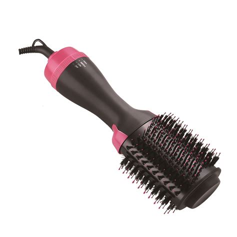 3 In 1 Moehair Hot Air Brush Hair Dryer Volumizer Brush Blow Dryer Styler For Rotating