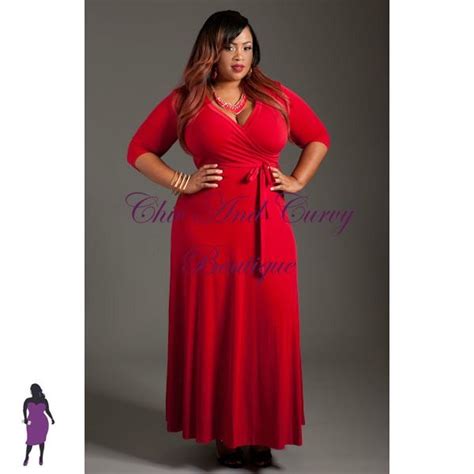 Plus Size Red Dress Kapres Molene