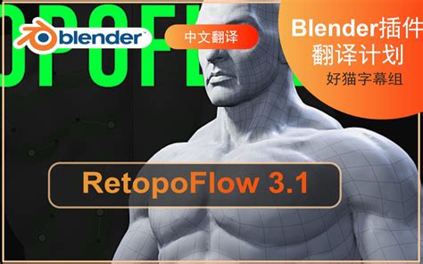 【插件翻译计划】blender强大的拓扑插件 Retopoflow 31（好猫字幕组）哔哩哔哩bilibili