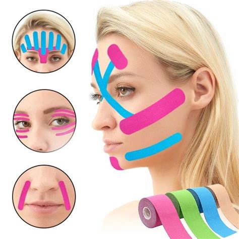 Cheap 2 5cm 5m Kinesiology Tape For Face V Line Neck Eyes Lifting Wrinkle Remover Sticker Tape