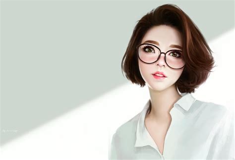 Girl Eyeglasses Wallpapers Wallpaper Cave