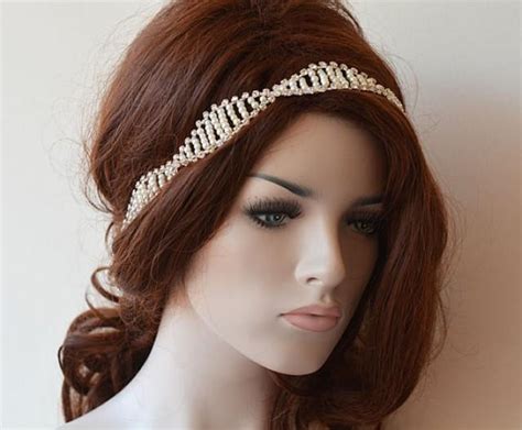 Pearl Wedding Headband Wedding Hair Accessory Pearl Bridal Headband Bridal Hair Accessories