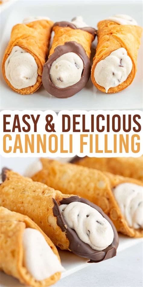 Cannoli Cream Cannoli Filling Is A Rich And Creamy Sweet Cheese