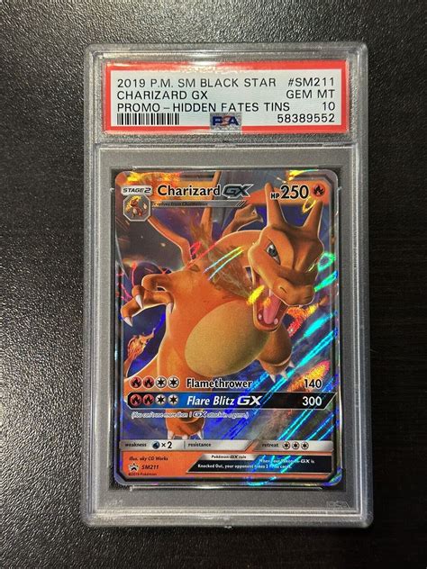 Mavin Pokemon Charizard Gx Sm Black Star Promo Hidden Fates