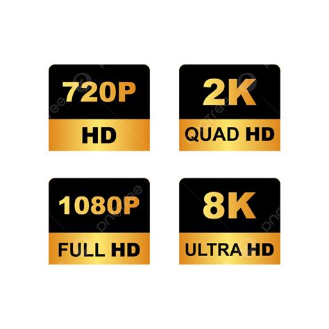 Gambar 720p Hd 1080p Penuh 2k Quad 4k 8k Ultra Imej Teg Vektor Percuma 720p Hd Vvektor Vektor