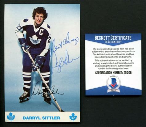 Darryl Sittler Autographed Memorabilia | Signed Photo, Jersey ...