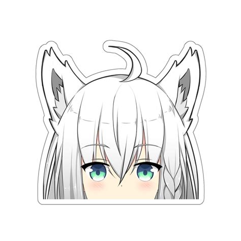 Fubuki Hololive Pegatina Hololive Shirakami Fubuki Etsy México