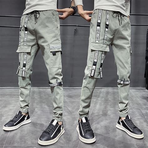 Hombres Streetwear Hip Hop Harem Pants Corredores Calças Masculino