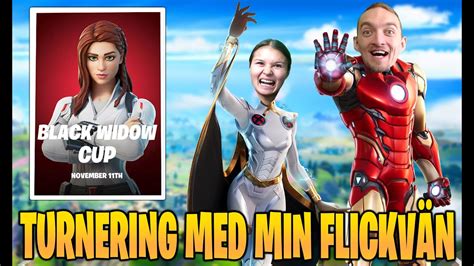 Black Widow Cup Med Min FlickvÄn I Fortnite Youtube