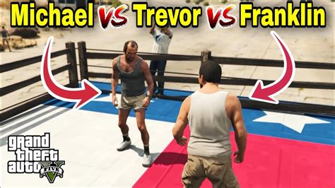 Gta V Franklin Vs Trevor Vs Michael Gta 5 Gameplay 7teen Gamer Youtube