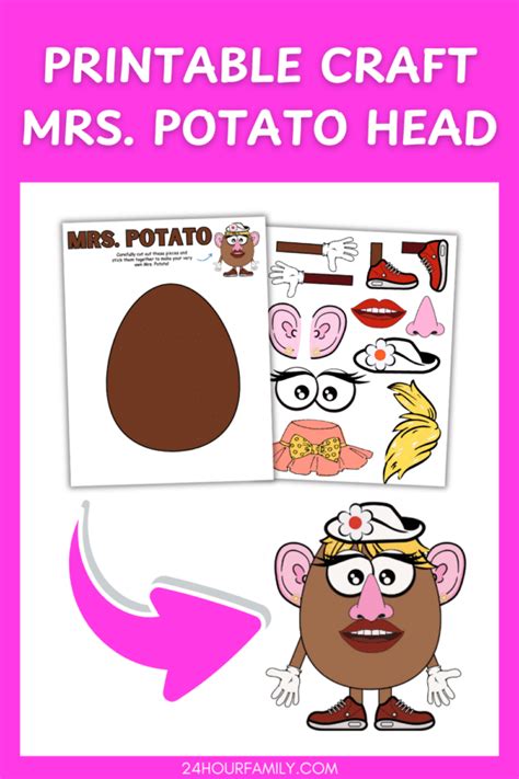 Build Mrs Potato Head Printable Craft Free Template