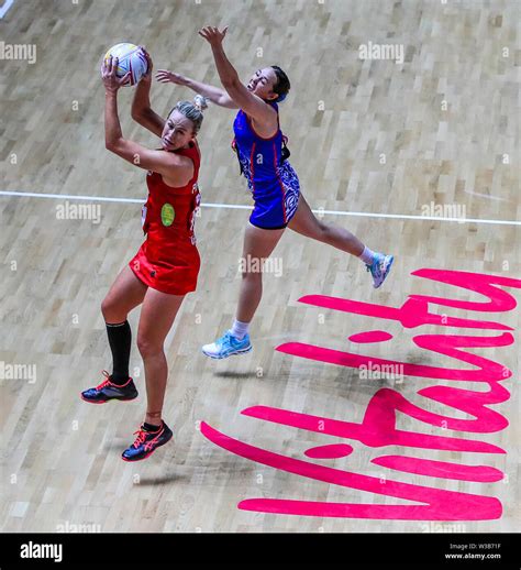 England S Chelsea Pitman During The Netball World Cup Match At The M S