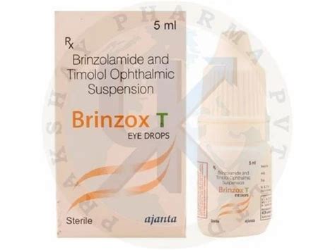 Brinzox-T (Brinzolamide + Timolol) Eye Drop, 5 ml at Rs 312/piece in Nagpur