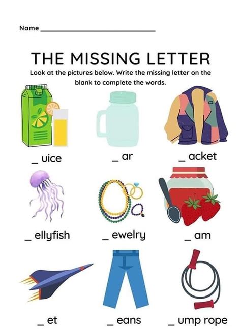 Missing Vowel Worksheets For Kindergarten Artofit