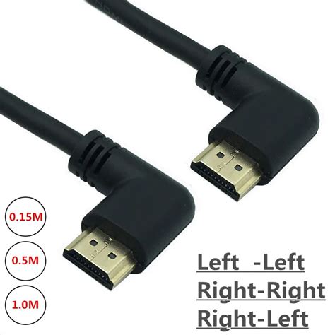 HDMI2 0 4K 3D Dual 90 Grados Ngulo Izquierdo Tipo A Macho A Derecho