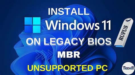 How To Install Windows 11 On Legacy Bios Mbr Unsupported Pc Step By Step 2022 Youtube