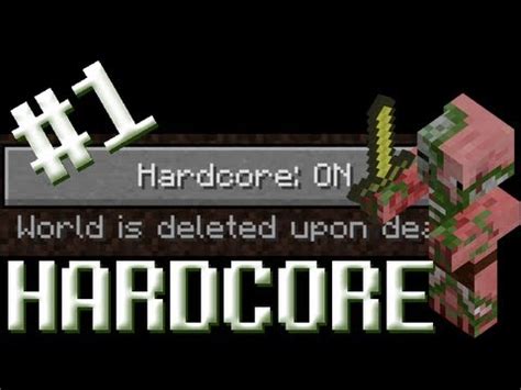 Minecraft HARDCORE 1 Pierwsze Kroki YouTube