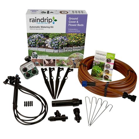 Raindrip Ground Cover And Flower Bed Drip Watering Kit Sdgcbhp The